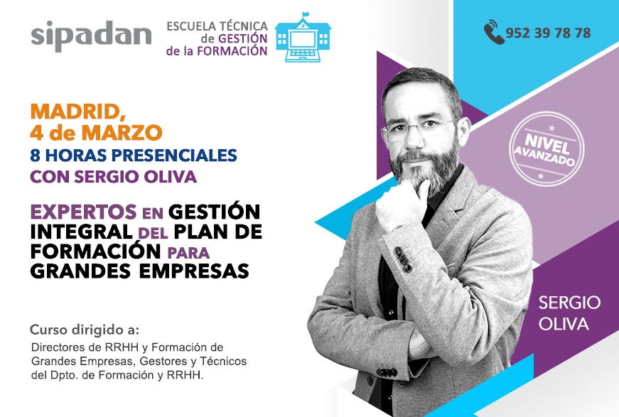 Curso presencial de Experto en Gestión Integral del plan de Formación para Grandes Empresas